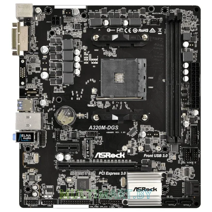 Материнская плата ASRock A320M-DGS